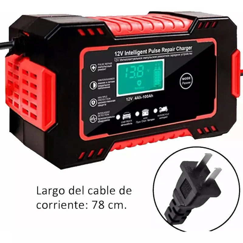 Cargador de Batería PowerCharge 12V – Carga Autos, Motos y mucho más!