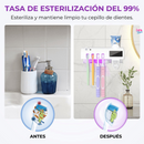 Esterilizador de Cepillo UV + Dispensador 3 en 1 (antibacteriano)