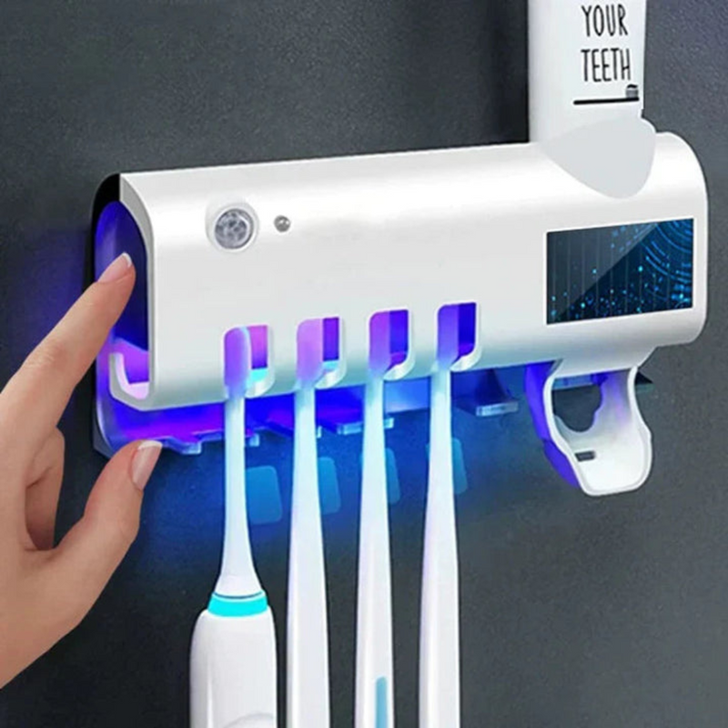 Esterilizador de Cepillo UV + Dispensador 3 en 1 (antibacteriano)