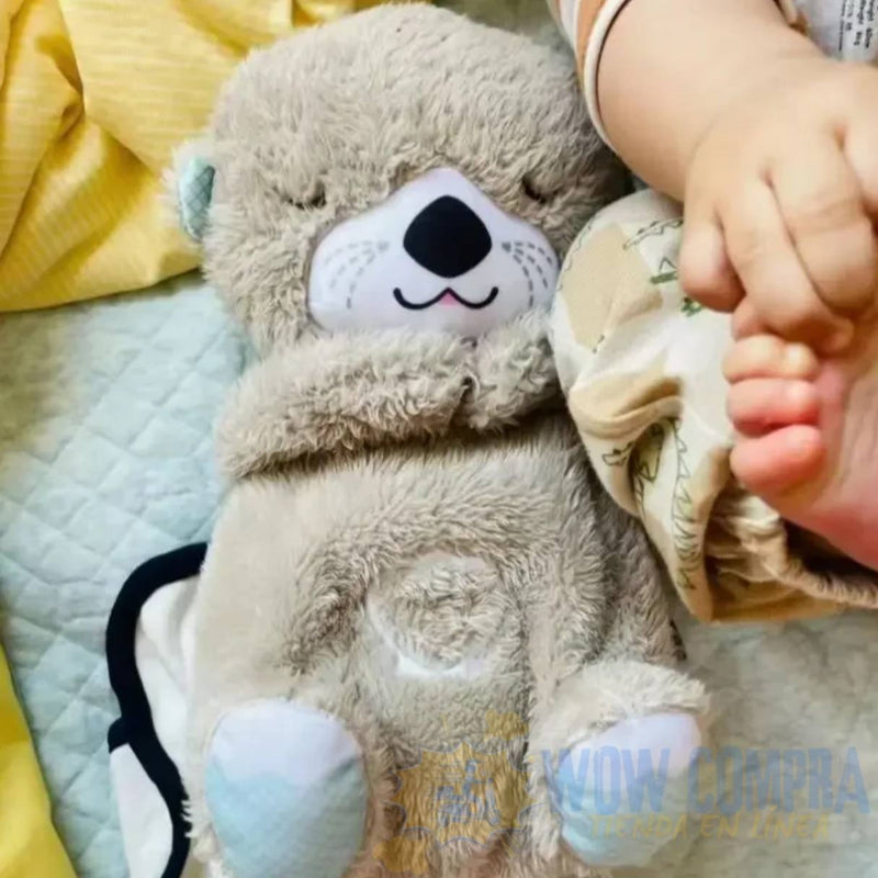 Peluche Nutria - Antiansiedad con Sonido y Respiración Relajante