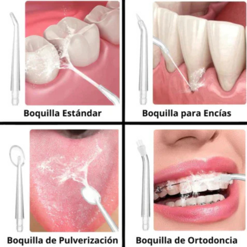 Irrigador Bucal Pro Clean: Portátil, Recargable y Potente®