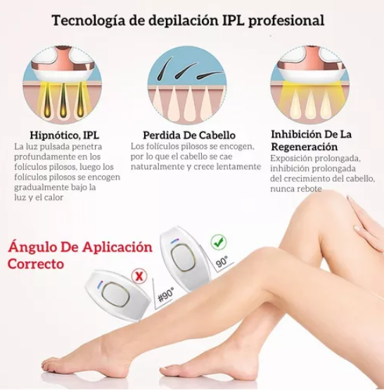 Depilador LáserFlex  **Gana como regalo: Gafas anti-flash y raspador de vello**