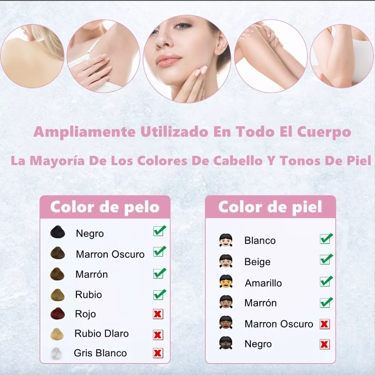 Depilador LáserFlex  **Gana como regalo: Gafas anti-flash y raspador de vello**