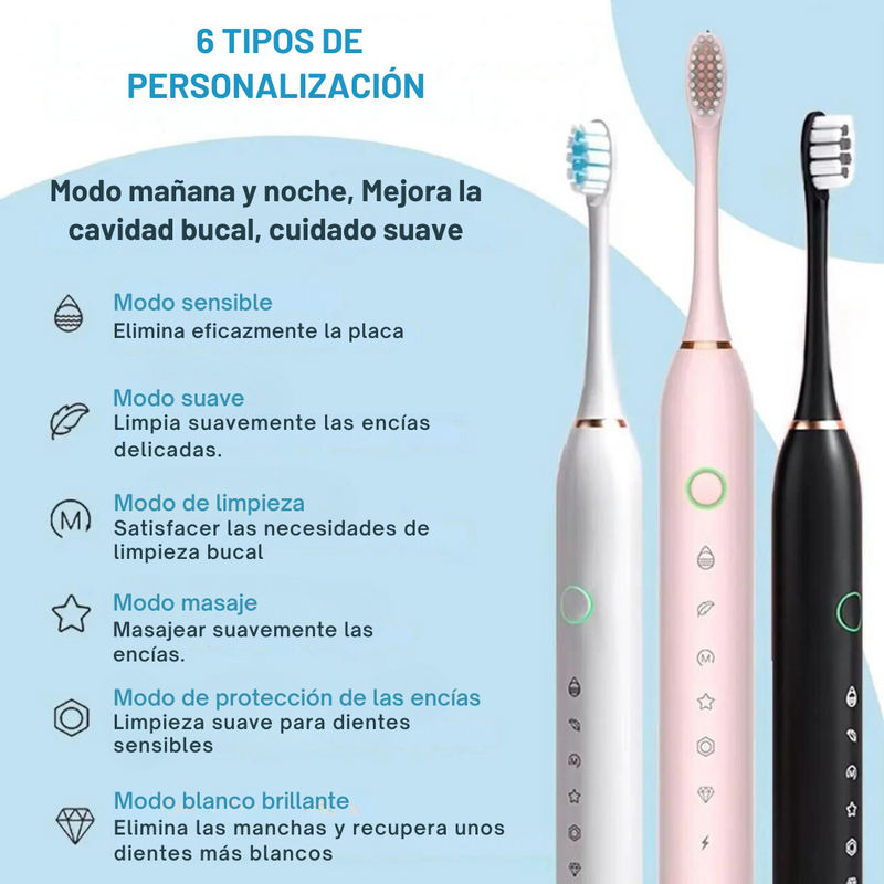 Cepillo Eléctrico Sonico SonrisaPro: Tu Aliado en la Limpieza Dental Eficaz y Rápida