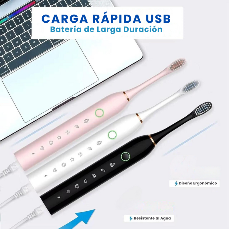 Cepillo Eléctrico Sonico SonrisaPro: Tu Aliado en la Limpieza Dental Eficaz y Rápida