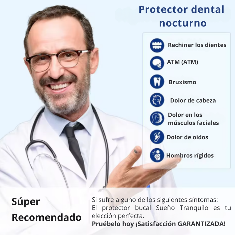 Placa Bucal Sueño Tranquilo - Anti ronquido, bruxismo y Apnea