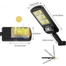 Ecoluz Solar - Lámpara con panel solar, detector de movimiento y control a distancia